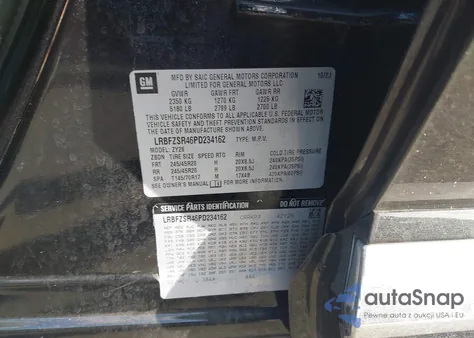 2023 Buick Envision Avenir Awd from USA, damaged, VIN LRBFZSR46PD234162